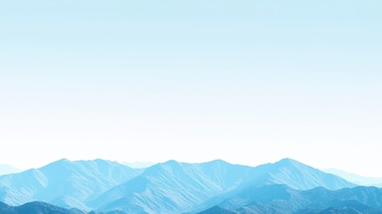Serene Blue Mountain Landscape in Natural Light