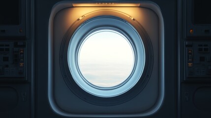 Airplane Window Aerial View