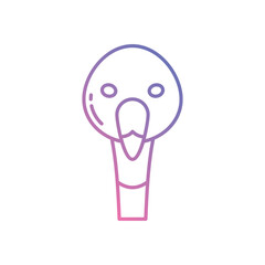 Flamingo vector icon stock illustration