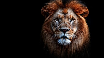 Fototapeta premium Majestic Lion Portrait