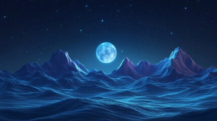 Futuristic Lunar Landscape