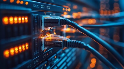 Naklejka premium Network Server Connection
