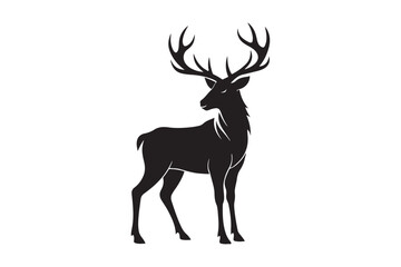 Elk Silhouette Vector Design – Wildlife Graphic for Merchandise, Print Files, and Creative Branding