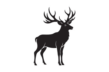 Elk Silhouette Vector Design – Wildlife Graphic for Merchandise, Print Files, and Creative Branding