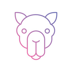 Camel vector icon stock illustration