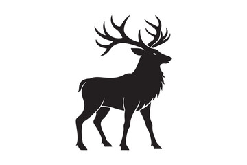 Elk Silhouette Vector Design – Wildlife Graphic for Merchandise, Print Files, and Creative Branding