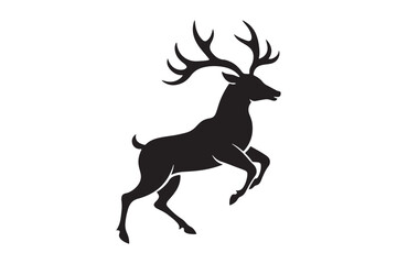 Elk Silhouette Vector Design – Wildlife Graphic for Merchandise, Print Files, and Creative Branding