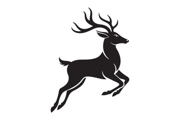 Elk Silhouette Vector Design – Wildlife Graphic for Merchandise, Print Files, and Creative Branding