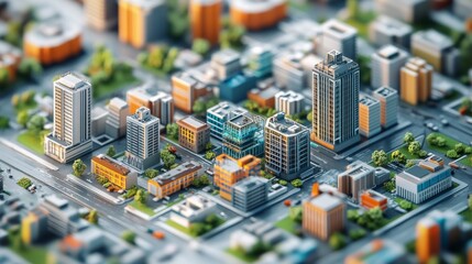 Fototapeta premium Miniature Metropolis