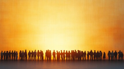 Silhouettes Against Sunset