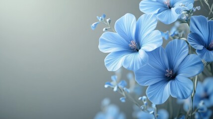 Blue Floral Elegance