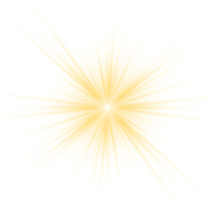 Lights flare, star flash light, yellow sun rays