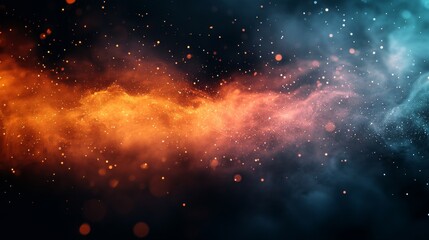 Fototapeta premium Cosmic Colorful Smoke Magic