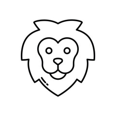 Obraz premium Lion vector icon stock illustration