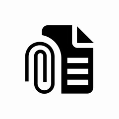 file attachment icon sign vector