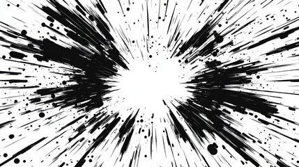 Naklejka premium Abstract Ink Splatter Explosion