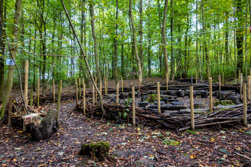 Aufbauten im Waldkindergarten