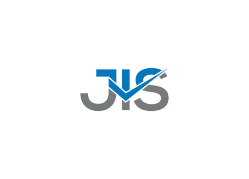 JIS logo design with vector icon template and white background