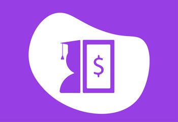 Fototapeta premium Student loan financial aid money finance illustration