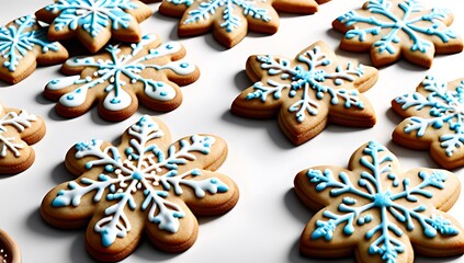 crunchy sugar cookies white surface create visually appealing festive dessert display