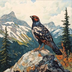 Grouse in Glacier