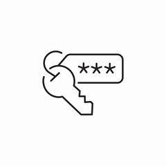 access key icon sign vector