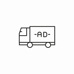 advertisement car icon sign vector