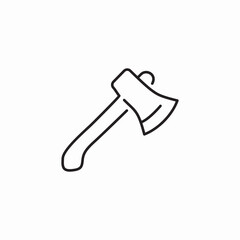 ax hatchet icon sign vector