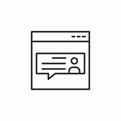 comment page icon sign vector