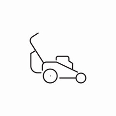 lawn mower machine icon sign vector