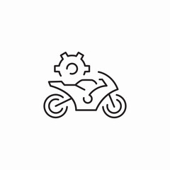 Obraz premium motorcycle service icon sign vector