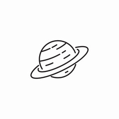 planet saturn mars icon sign vector