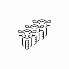 triple motorcycle icon sign vector