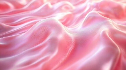 Obraz premium Serene pink ocean waves with gentle sunlight create a calming and dreamy atmosphere