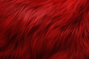 Naklejka premium Captivating close-up of rich red fur showcasing intricate texture and depth. Generative AI