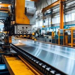 Fototapeta premium Metalwork factory machine