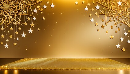 gold abstract backdrop shines starlight festive christmas new year promotions products content