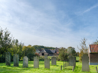 Obraz premium Joodse begraafplaats || Jewish cemetery Bronkhorst, Gelderland province, The Netherlands