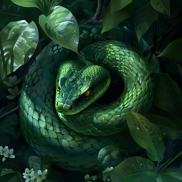 green snake