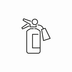 emergency fire extinguisher icon sign vector