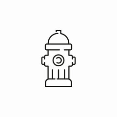 fire hydrant icon sign vector