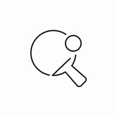 ping pong icon sign vector