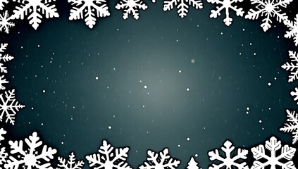 snowflakes fall gently serene christmas backdrop plenty space add message event details
