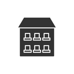 Building icon. Real estate symbol modern, simple, vector, icon for website design, mobile app, ui. Vector Illustration
