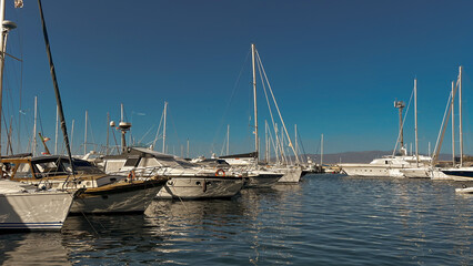 Obraz premium yachts in marina