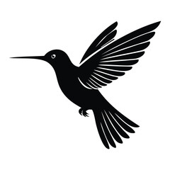 Modern Black and White Bird Logo Vector for Simple Branding
