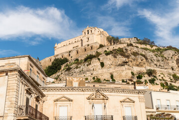 Fototapeta premium View of the ancient church of San Matteo in Scicli, province of Ragusa, Eastern Sicily