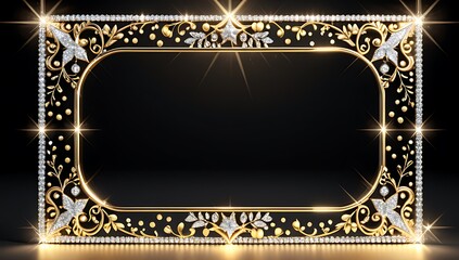 sparkly designs frame border around item lots glitter added decoration purposes sometimes