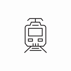 electric train icon sign vector