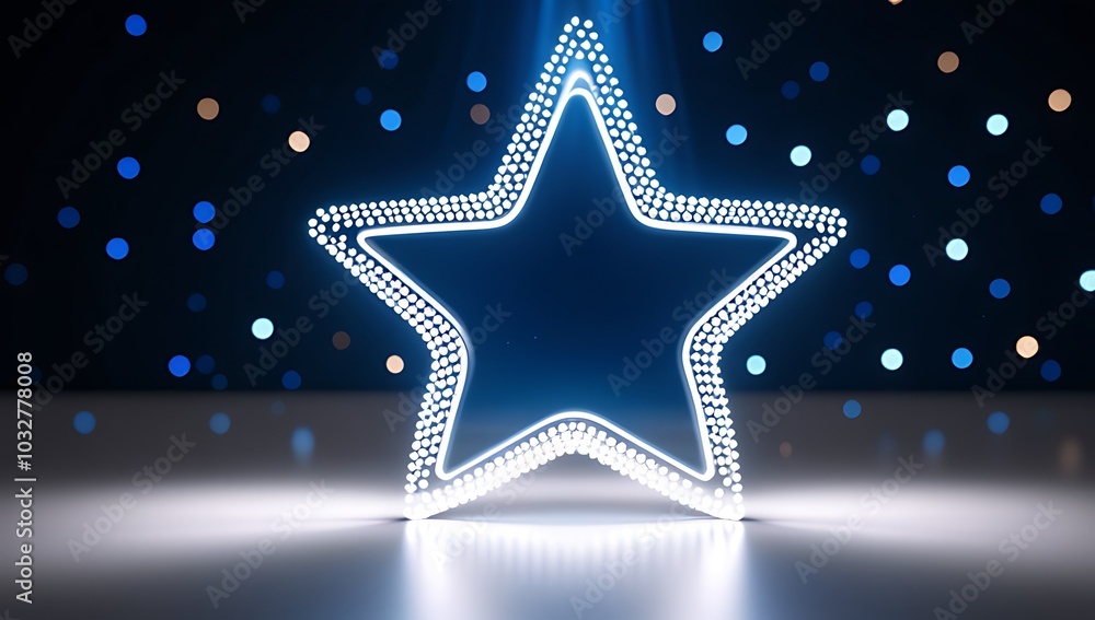 Poster use twinkle star pattern photo effect abstract blur background light